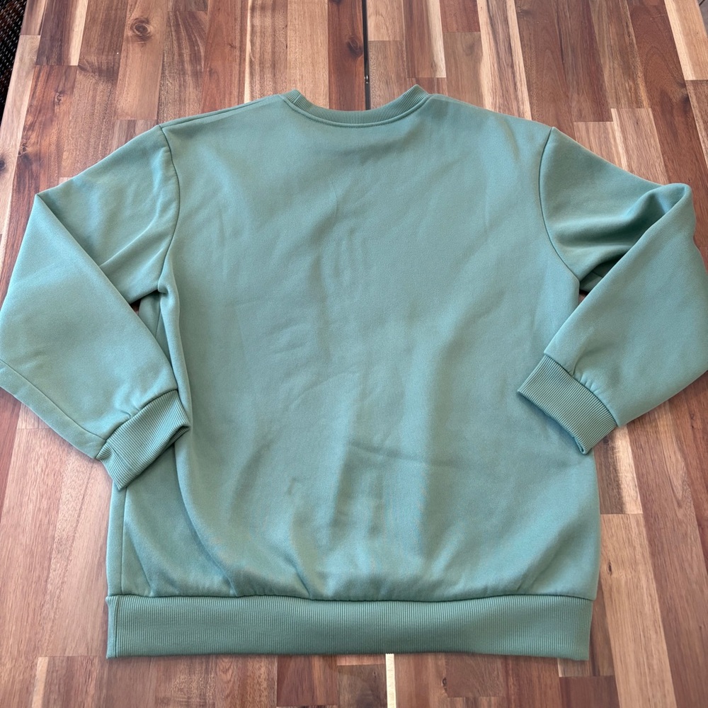 Unisex Sz M Baldur's Gate Graphic Crewneck Pull Over Sweatshirt Sage Green - Picture 8 of 8